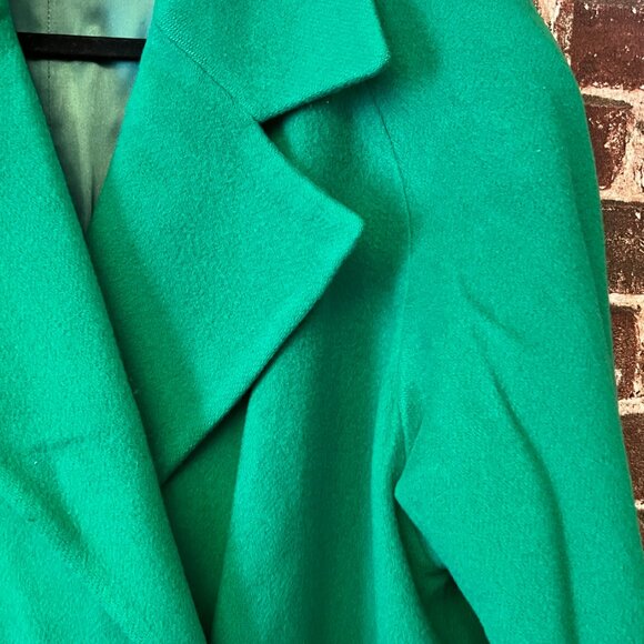 Vintage Raffinati Green Pure Virgin Wool Coat - Picture 4 of 11